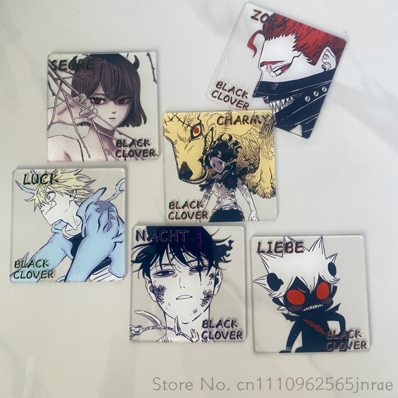 Office Furniture Layout - Black Clover Anime Creative Acrylic Coaster