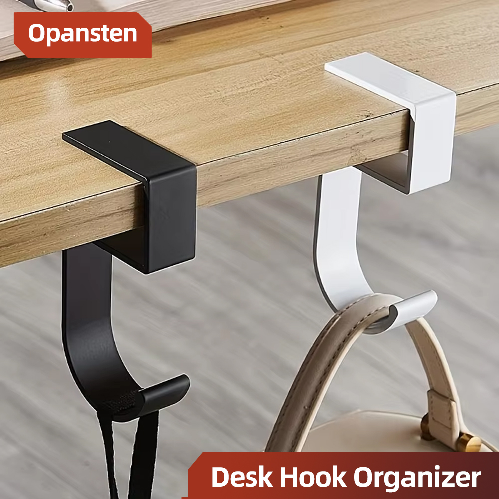 Office Furniture Brand - Aluminum Desk Hook Organizer Anti-Slip Design
