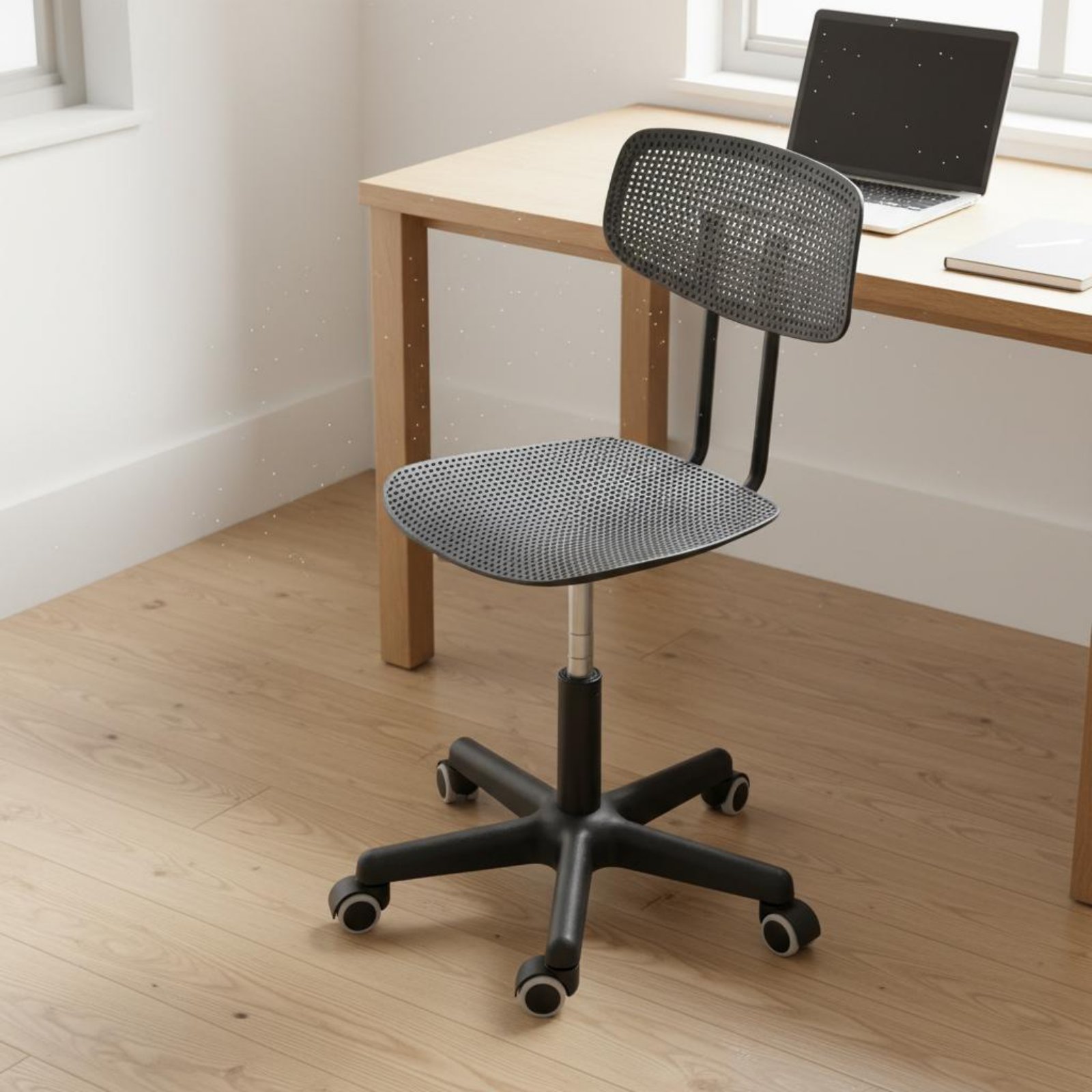 Office Furniture And Desks - Adjustable Rolling Desk Chair Breathable Design