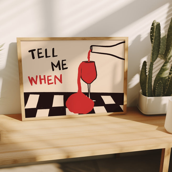 Office Furniture Layout - Vintage Tell Me When Drink Canvas