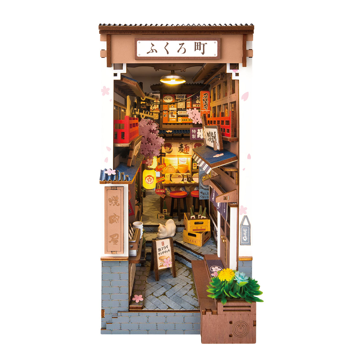 Office Furniture Brand - Robotime Rolife Sakura Wine Alley Japanese