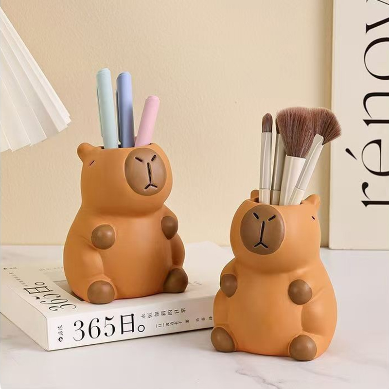 Office Furniture Online - Lovely Cartoon Animal Capybara Pen Holder