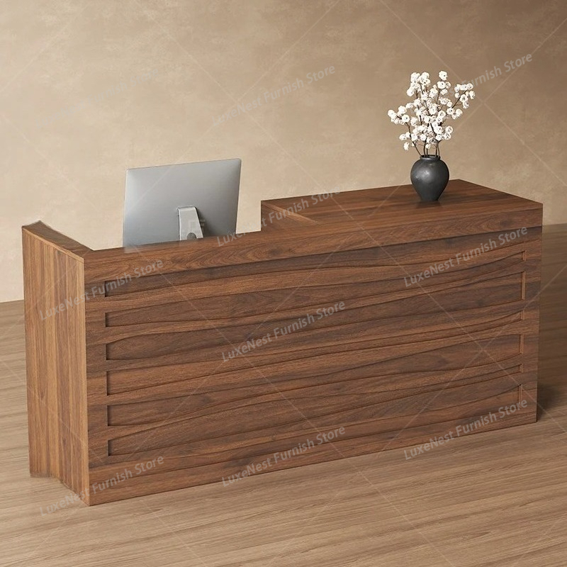 Office Furniture Logo - Office Beauty Reception Desk Logo Luxury