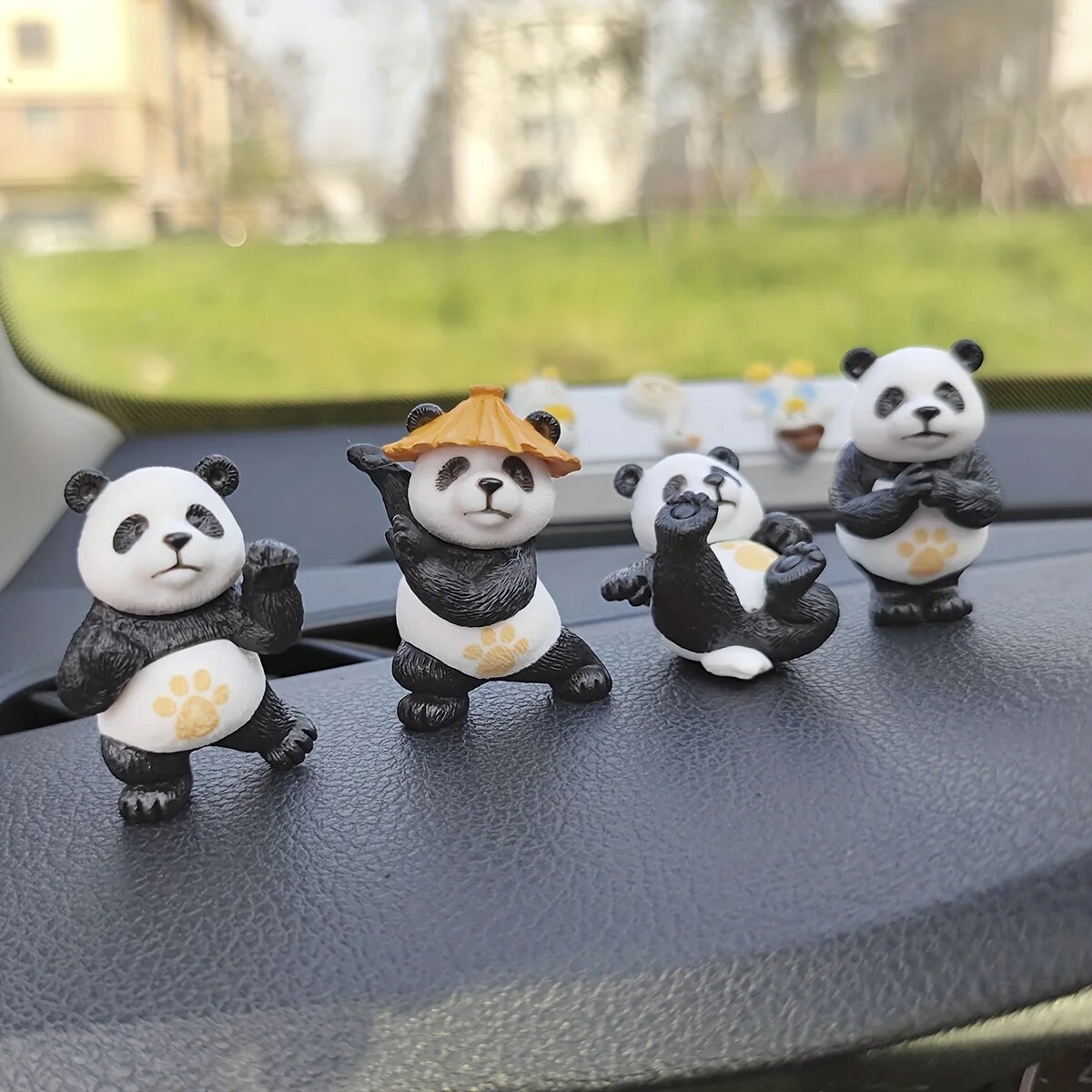 Office Furniture Brand - 4pcs/set Panda Design Car Ornaments Car