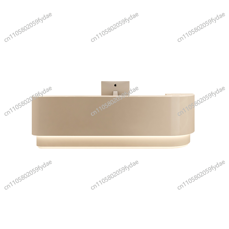 Office Furniture Logo - Clothing Store Reception Desks Logo Led