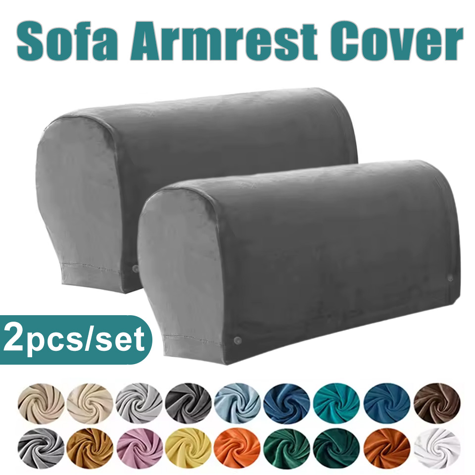 Office Furniture Removal - 2pcs/set Velvet Sofa Armchair Cover Anti-Slip