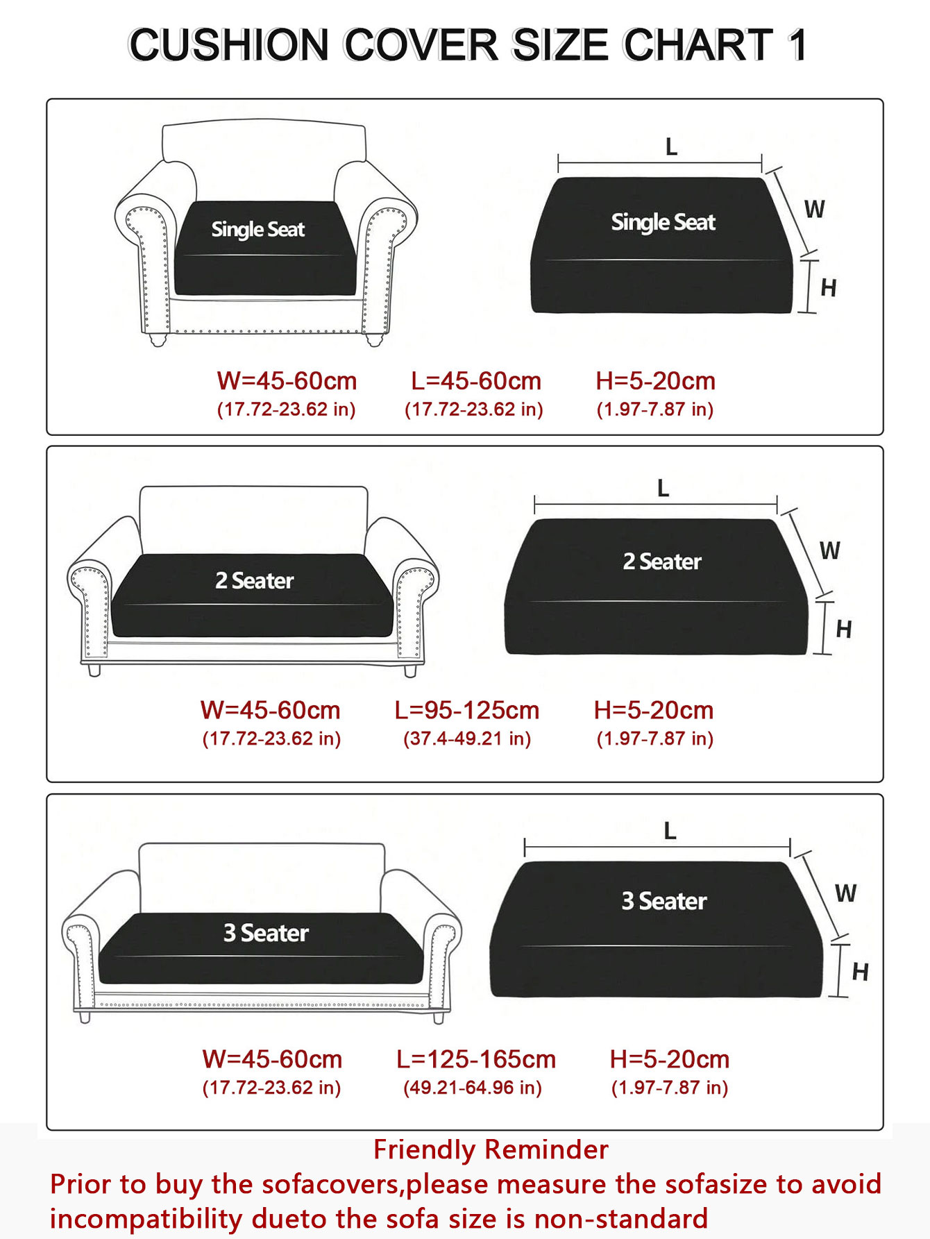 1pc Waterproof Sofa Cushion Co - Office Furniture Removal ulasan dan harga
