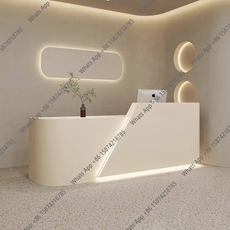 DC MT White Drawers Reception  - Office Furniture Logo ulasan dan harga