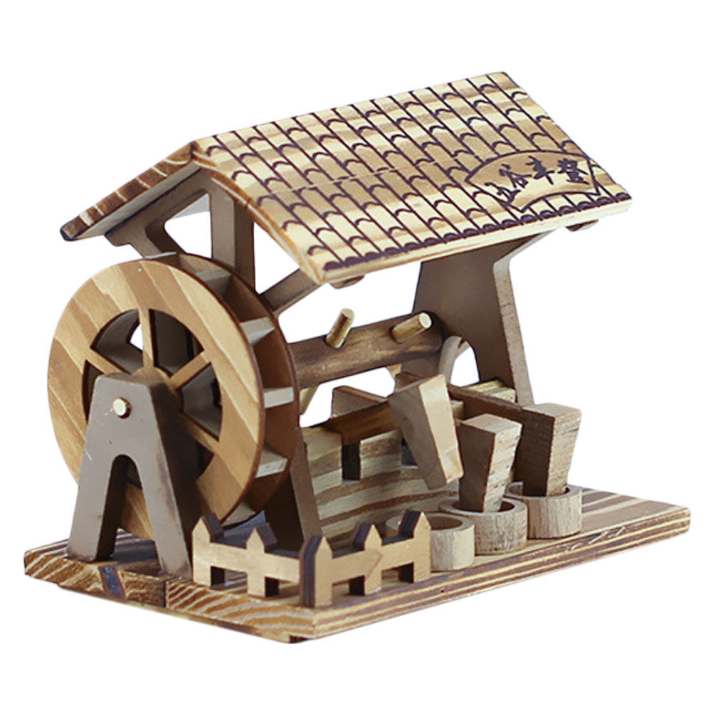 Handmade Wooden Waterwheel Dec - Office Furniture Brand ulasan dan harga