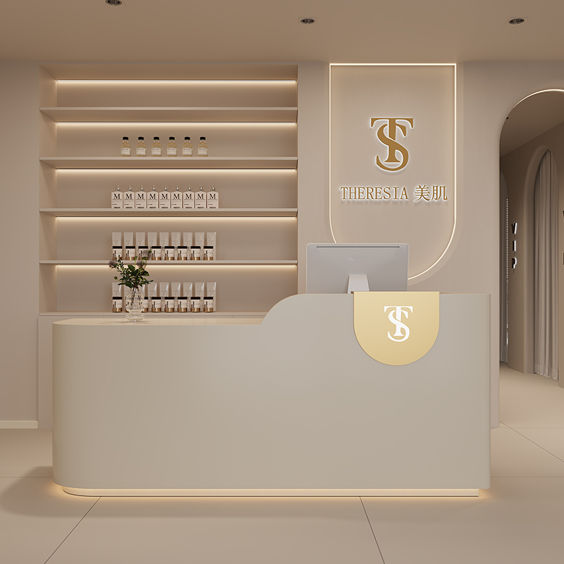 Large Counter Logo Reception D - Office Furniture Logo ulasan dan harga