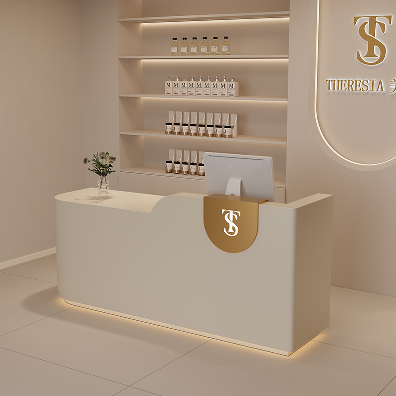 Large Counter Logo Reception D - Office Furniture Logo ulasan dan harga