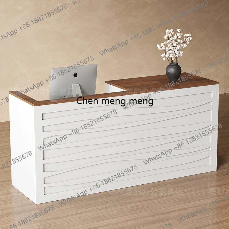 F182 Office Beauty Reception D - Office Furniture Logo ulasan dan harga