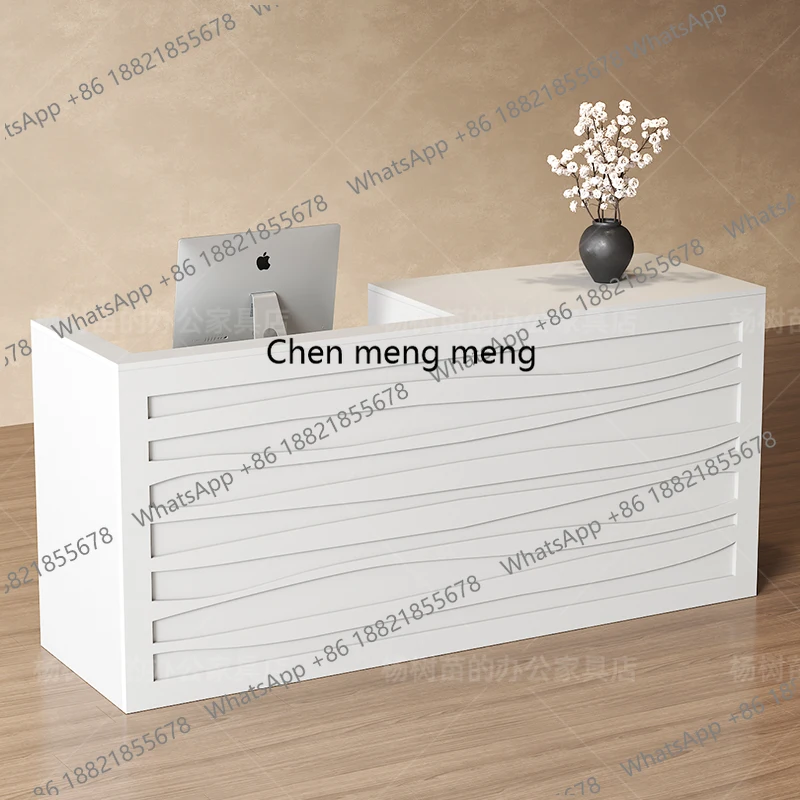 F182 Office Beauty Reception D - Office Furniture Logo ulasan dan harga