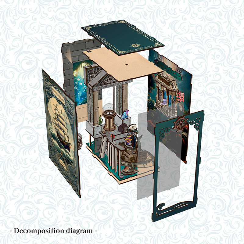 3D Wooden DIY Bookend Puzzle H - Office Furniture Warehouse ulasan dan harga