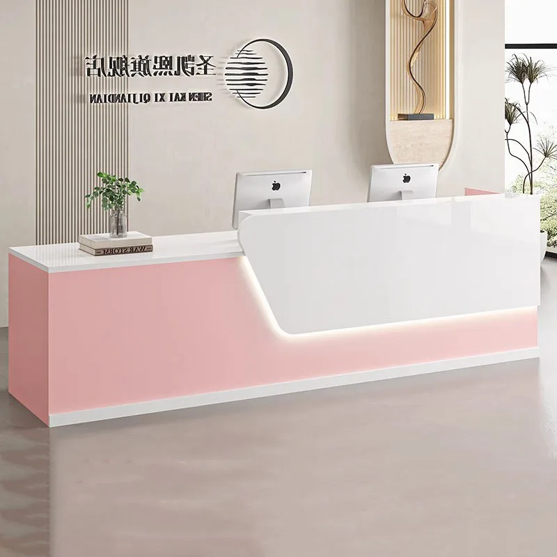 Beauty Home Reception Desk Lux - Office Furniture Logo ulasan dan harga