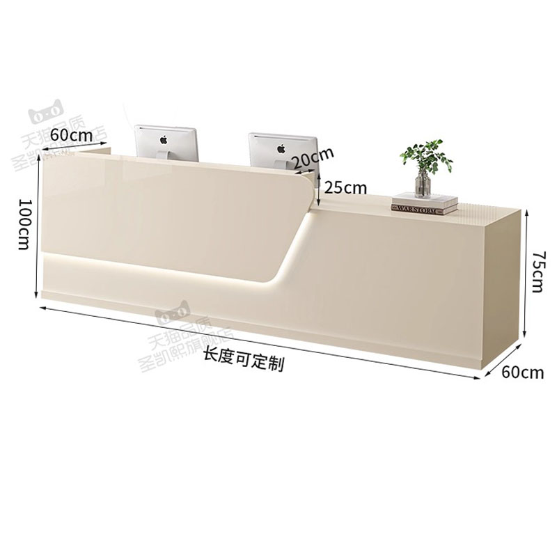 Beauty Home Reception Desk Lux - Office Furniture Logo ulasan dan harga