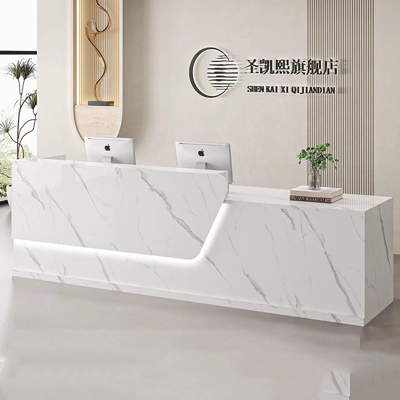 Beauty Home Reception Desk Lux - Office Furniture Logo ulasan dan harga