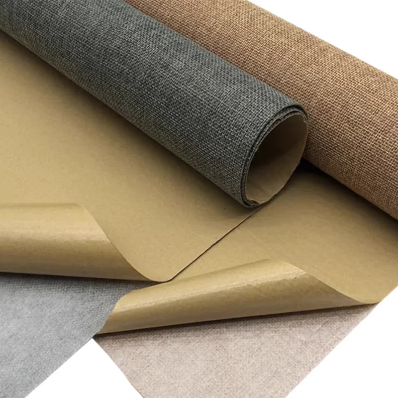 Self-Adhesive Linen Fabric Dur - Office Furniture Repair ulasan dan harga