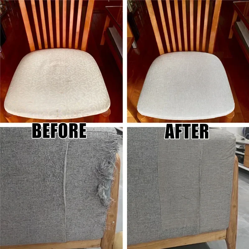 Self-Adhesive Linen Fabric Dur - Office Furniture Repair ulasan dan harga