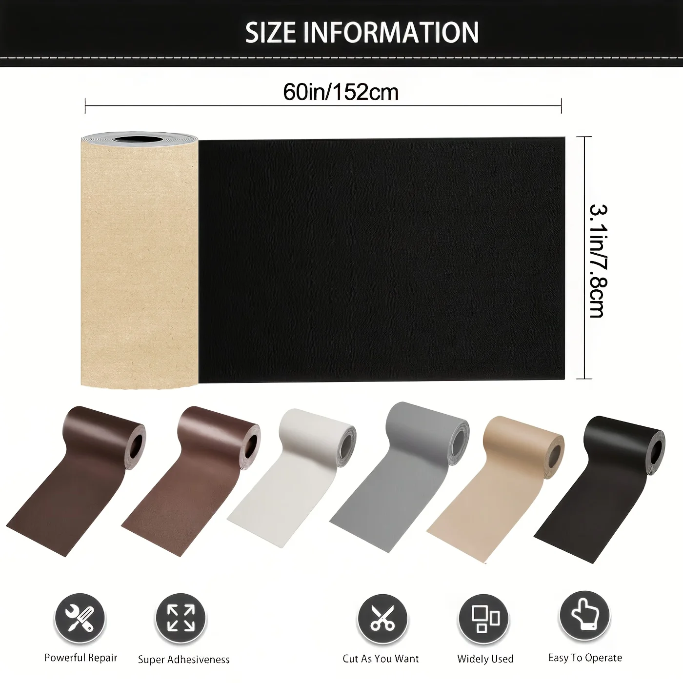 Leather Repair Tape, Multi-Col - Office Furniture Repair ulasan dan harga