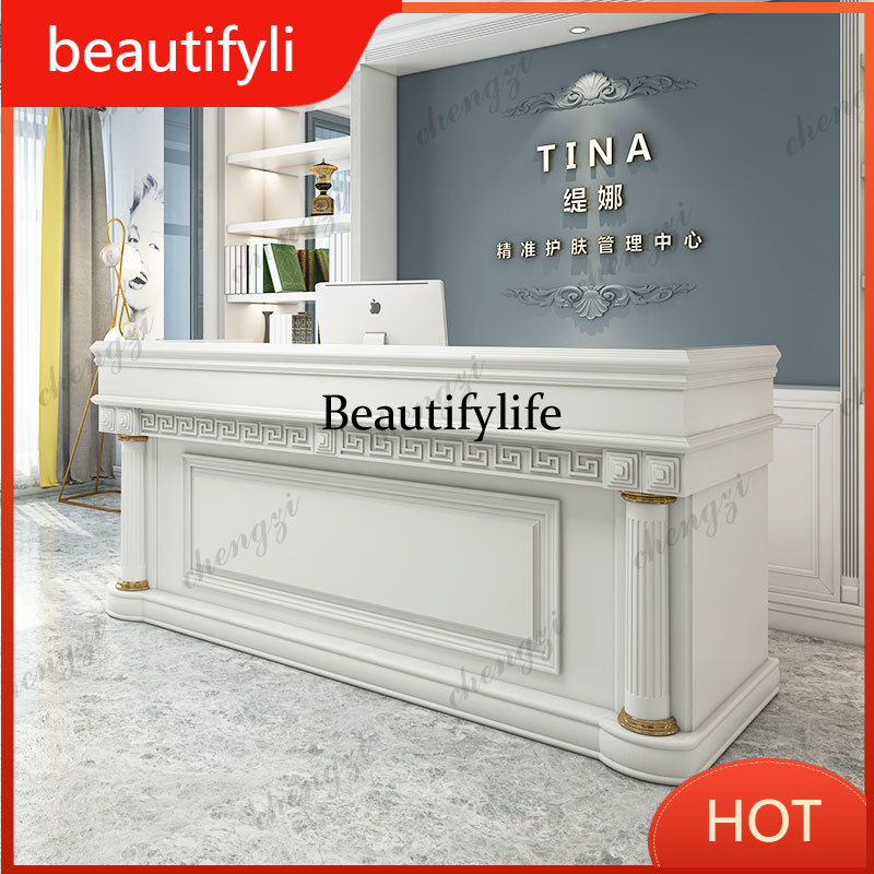 A139 Large Beauty Clinic Recep - Office Furniture Logo ulasan dan harga
