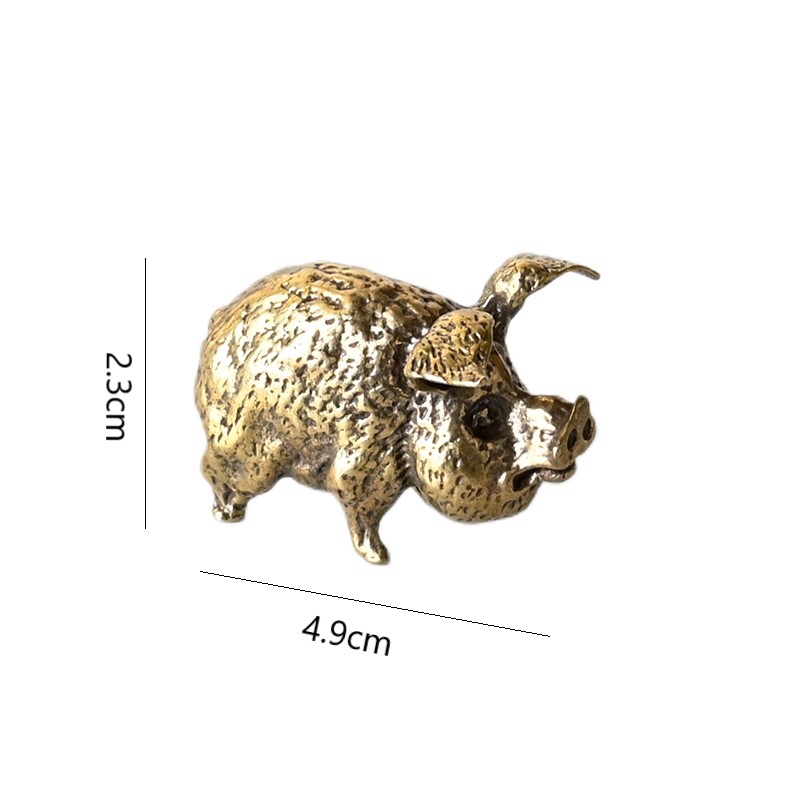 Vintage Brass Pig Small Orname - Office Furniture Warehouse ulasan dan harga