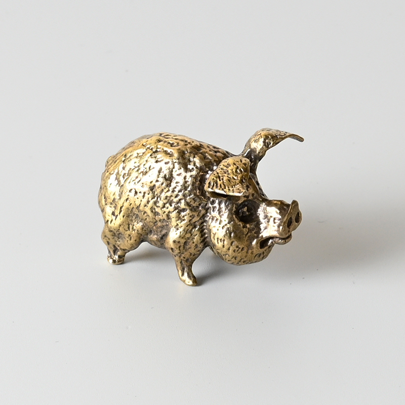 Vintage Brass Pig Small Orname - Office Furniture Warehouse ulasan dan harga