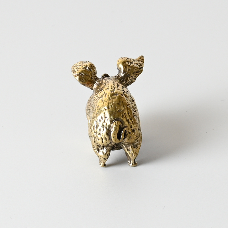 Vintage Brass Pig Small Orname - Office Furniture Warehouse ulasan dan harga