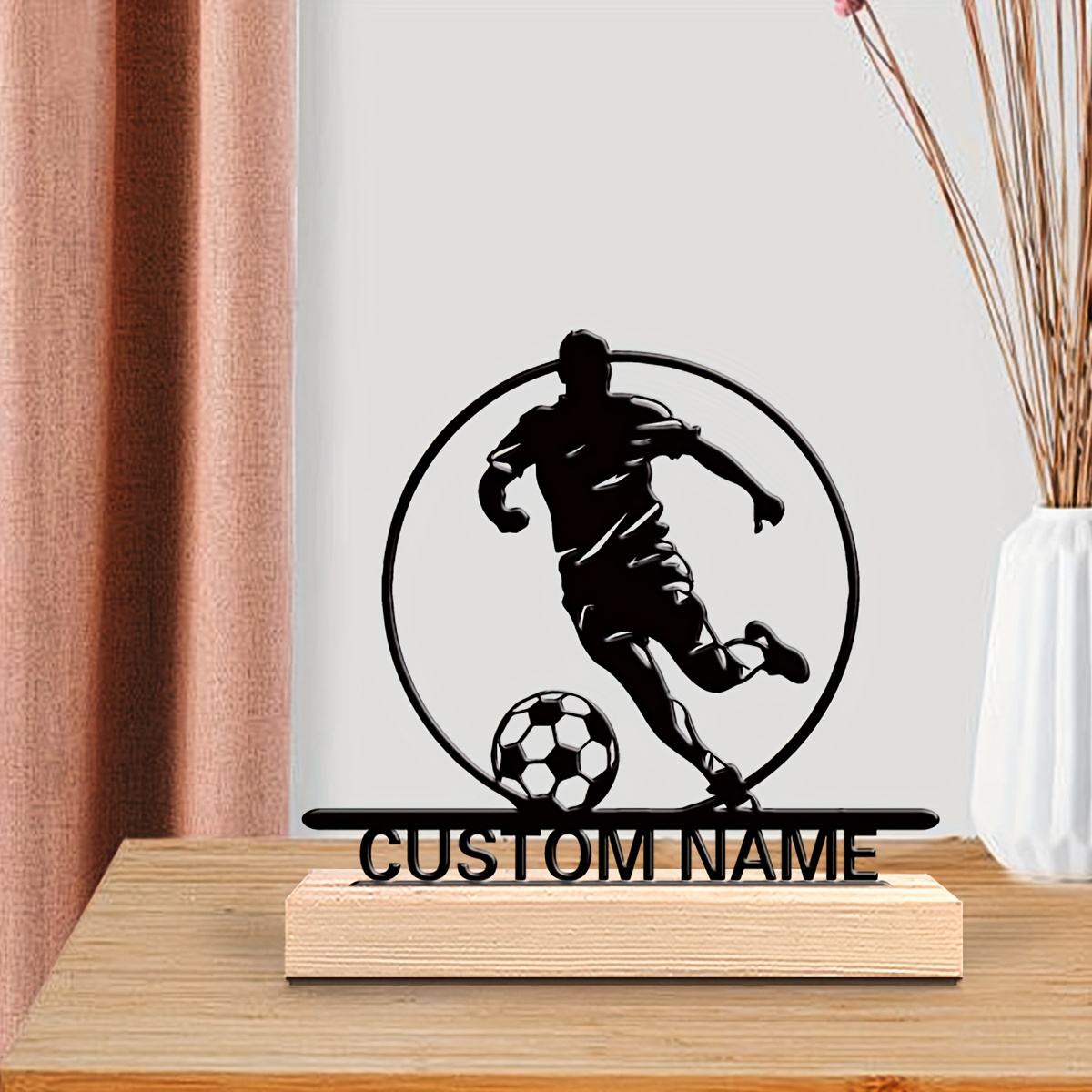 Custom Soccer Player Metal Sta - Office Furniture Layout ulasan dan harga