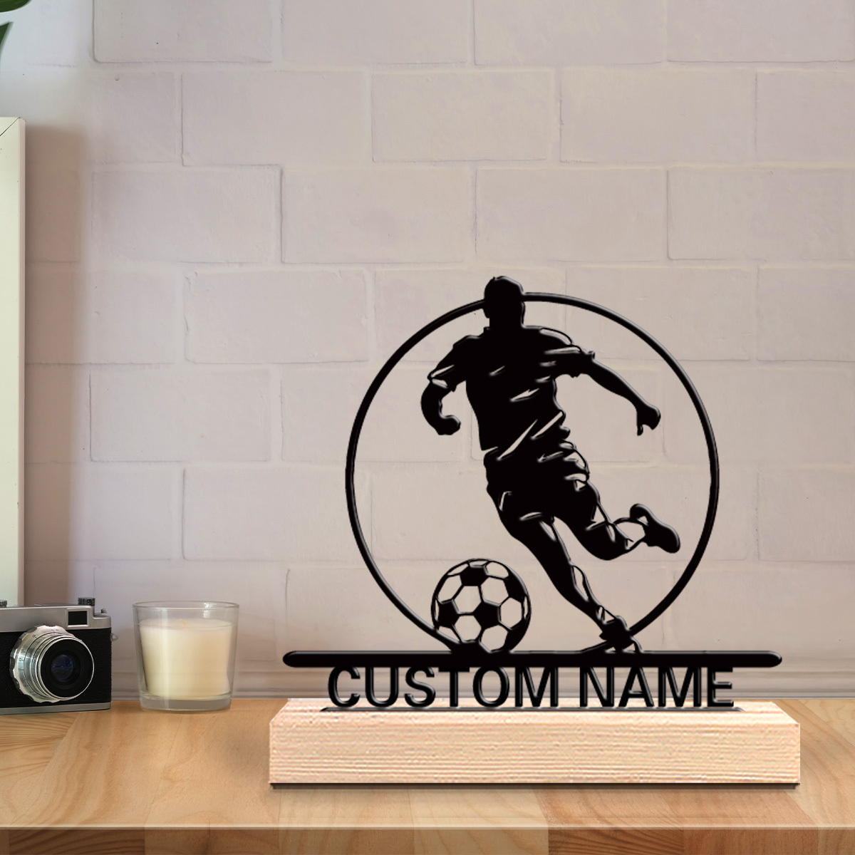 Custom Soccer Player Metal Sta - Office Furniture Layout ulasan dan harga