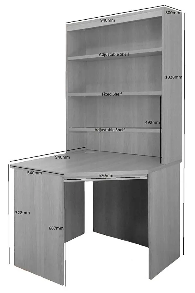 S Corner Desk Unit Computer Ta - Office Furniture Uk ulasan dan harga