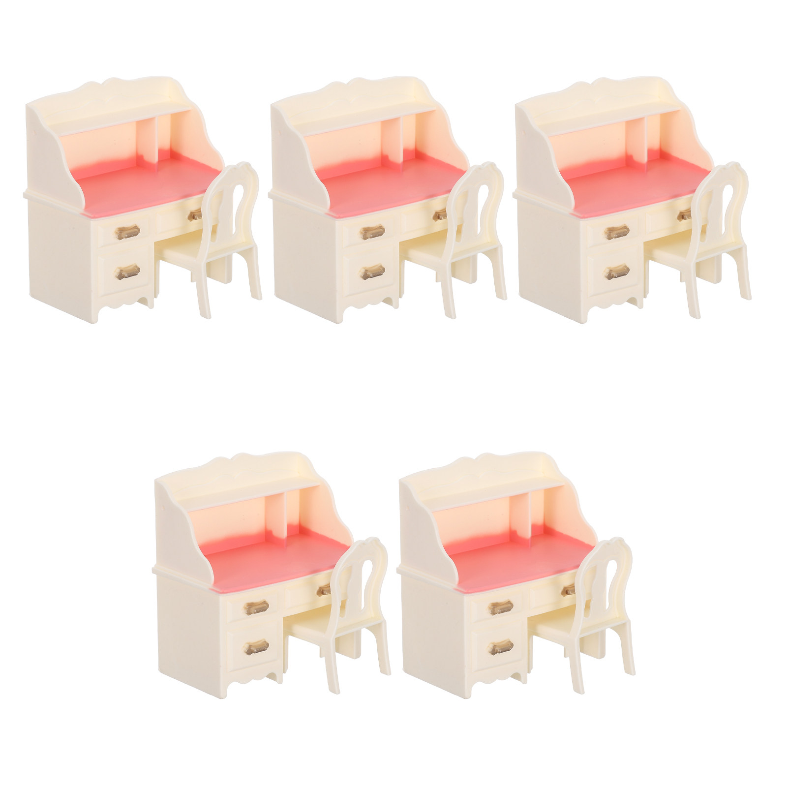 5Sets Miniature Dollhouse Furn - Office Furniture And Desks ulasan dan harga