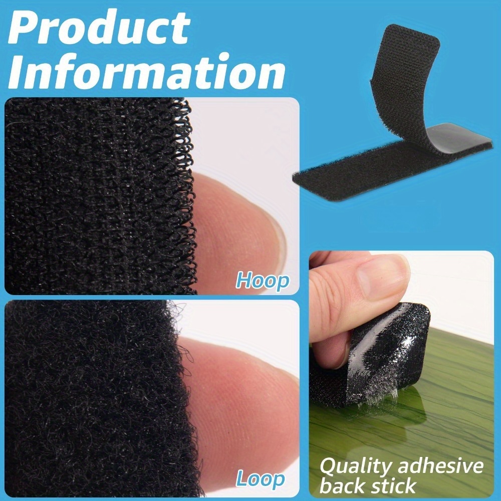 50/100pcs Black Self-Adhesive  - Office Furniture Removal ulasan dan harga
