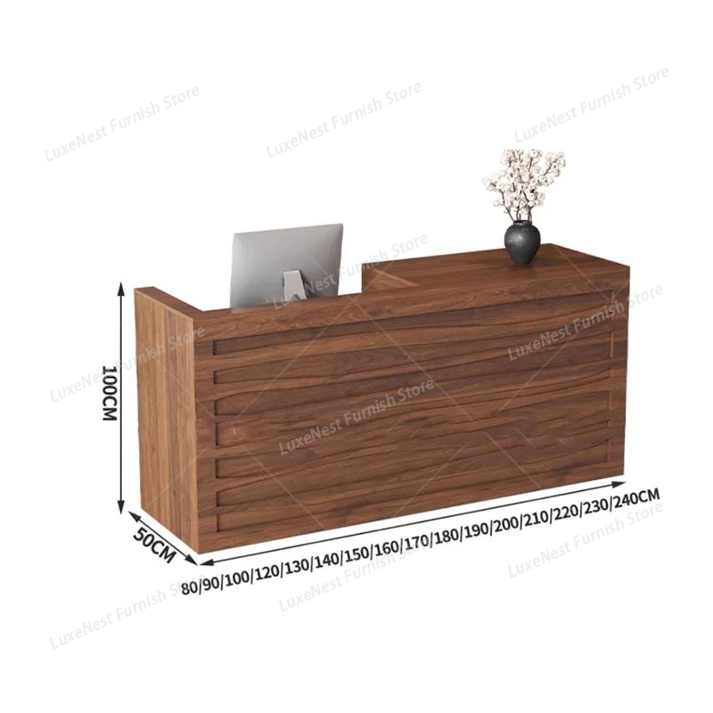 Office Beauty Reception Desk L - Office Furniture Logo ulasan dan harga