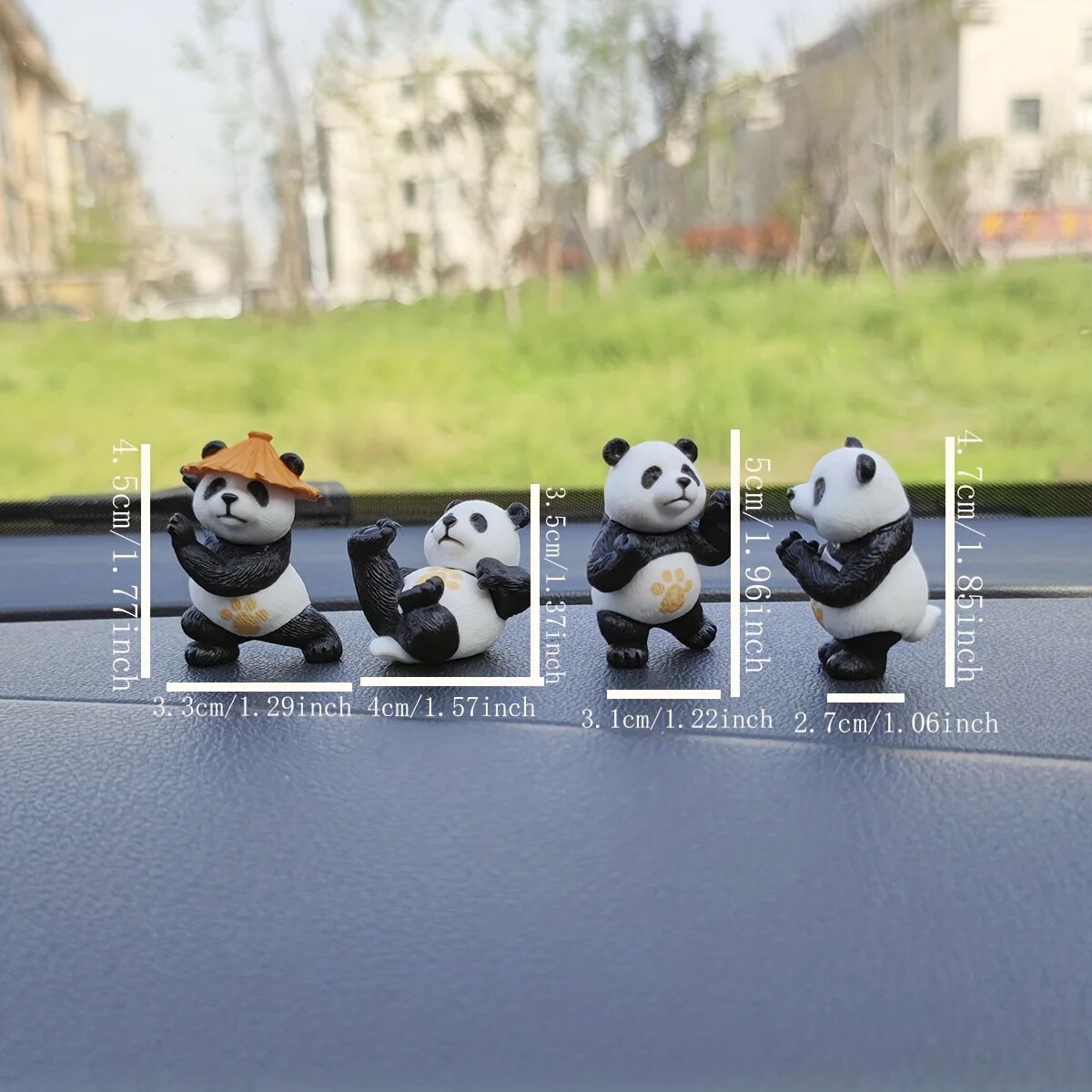 4pcs/set Panda Design Car Orna - Office Furniture Brand ulasan dan harga