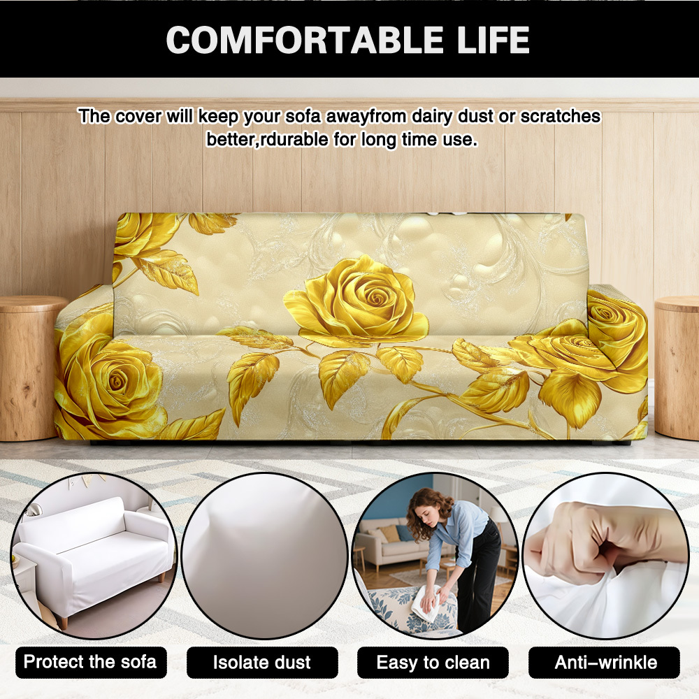 1pc Opulent Golden Rose Leaf P - Office Furniture Removal ulasan dan harga