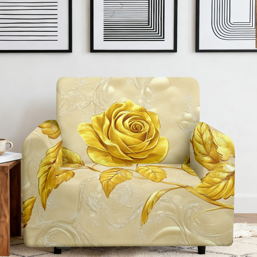 1pc Opulent Golden Rose Leaf P - Office Furniture Removal ulasan dan harga