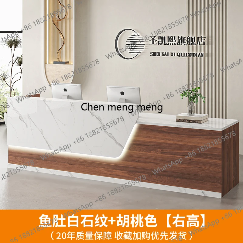 C85 Salon Modern Reception Des - Office Furniture Logo ulasan dan harga