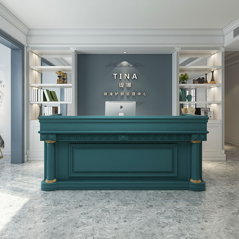 Large Beauty Clinic Reception  - Office Furniture Logo ulasan dan harga