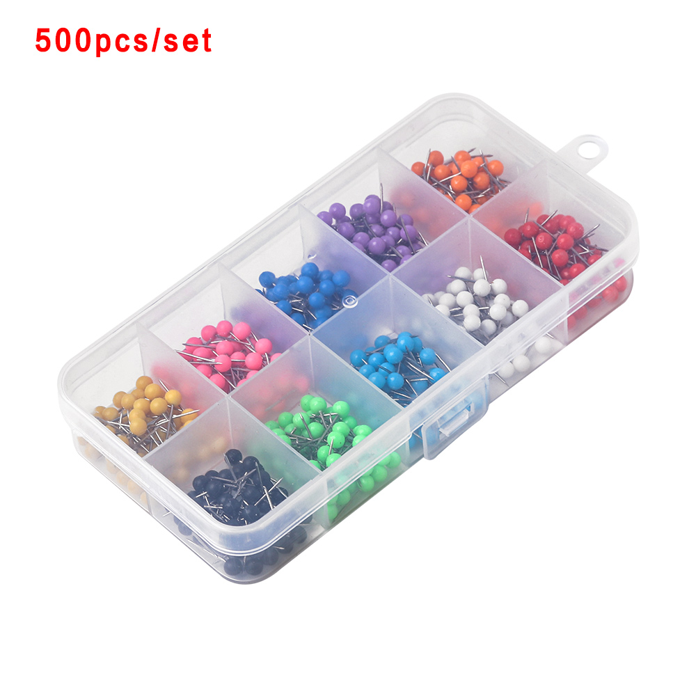 500 PCS/Set Muiticolor Pushpin - Office Furniture Online ulasan dan harga